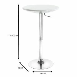 IDIMEX Bartisch Bistrotisch DOMINIK Weiß -Betten & Zubehör Verkäufe 13192 3