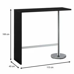 IDIMEX Bartisch RICARDO In Schwarz 13 IDIMEX Bartisch RICARDO In Schwarz -Betten & Zubehör Verkäufe 13199 5