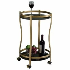 IDIMEX Servierwagen VEGA In Gold/schwarz