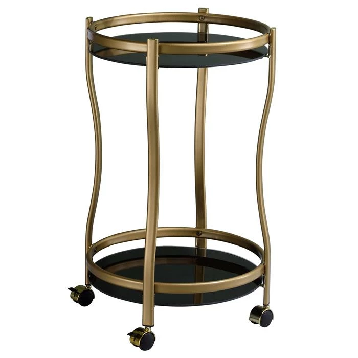 IDIMEX Servierwagen VEGA In Gold/schwarz 5 IDIMEX Servierwagen VEGA In Gold/schwarz – Bild 3
