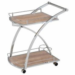 IDIMEX Servierwagen EVOLUTION In Wildeiche Und Chrom -Betten & Zubehör Verkäufe 13808 2