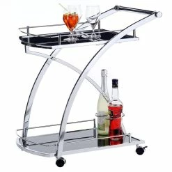 IDIMEX Servierwagen EVO In Schwarz Und Chrom