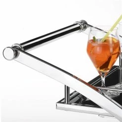 IDIMEX Servierwagen EVO In Schwarz Und Chrom -Betten & Zubehör Verkäufe 13810 2 N1