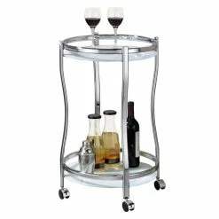 IDIMEX Servierwagen VEGA In Chrom/weiß