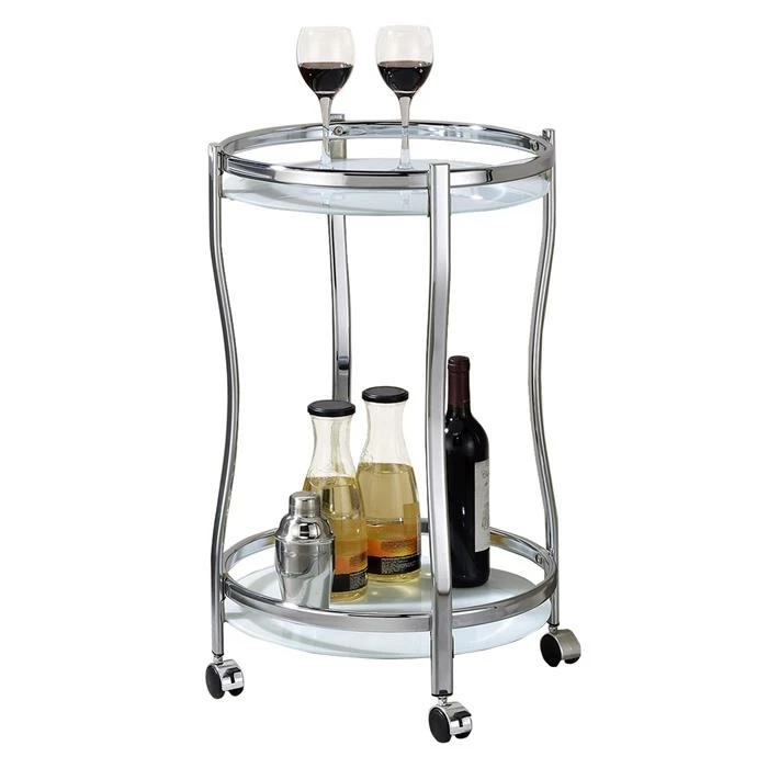 IDIMEX Servierwagen VEGA In Chrom/weiß 3 IDIMEX Servierwagen VEGA In Chrom/weiß