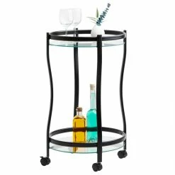 IDIMEX Servierwagen VEGA In Schwarz/Klarglas 11 IDIMEX Servierwagen VEGA In Schwarz/Klarglas -Betten & Zubehör Verkäufe 13814 3