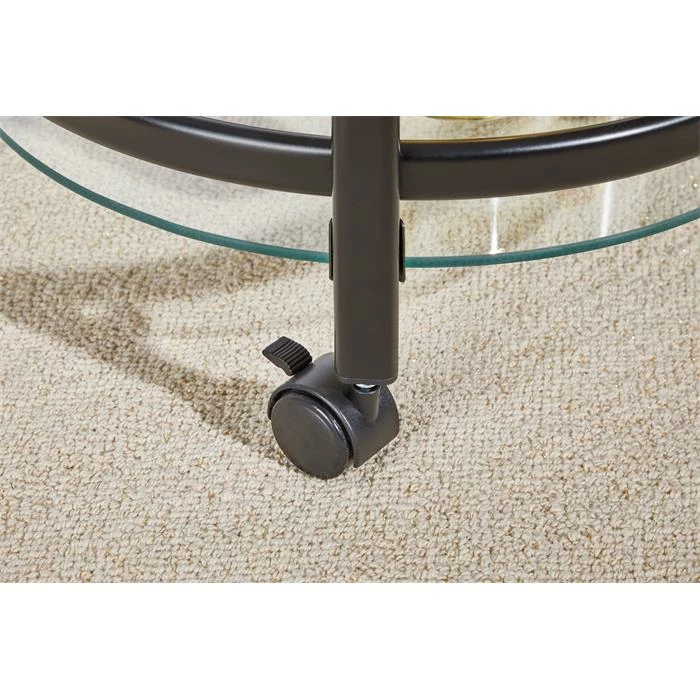 IDIMEX Servierwagen VEGA In Schwarz/Klarglas 7 IDIMEX Servierwagen VEGA In Schwarz/Klarglas – Bild 5