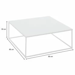 IDIMEX Couchtisch HILAR 80 X 80 Cm, Weiß -Betten & Zubehör Verkäufe 13820 5