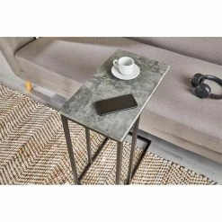 IDIMEX Beistelltisch DEBORA Rechteckig In Beton Dunkel -Betten & Zubehör Verkäufe 13846 A1