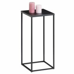 IDIMEX Blumenständer FLORA Aus Metall Tischplatte In Schwarz