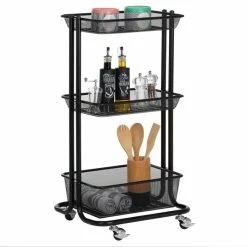 IDIMEX Küchenwagen VALIENTE Mit 3 Körben In Schwarz -Betten & Zubehör Verkäufe 13926 3