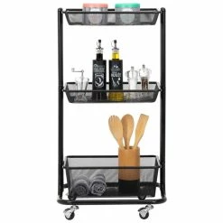 IDIMEX Küchenwagen VALIENTE Mit 3 Körben In Schwarz -Betten & Zubehör Verkäufe 13926 5