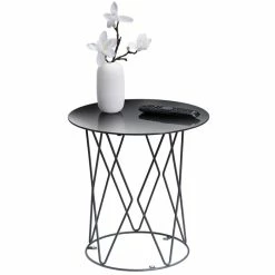 IDIMEX Beistelltisch MADESIS Rund, In Schwarz -Betten & Zubehör Verkäufe 13930 1