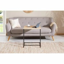 IDIMEX Beistelltisch VITORIO Rechteckig In Sonoma Eiche/schwarz -Betten & Zubehör Verkäufe 13957 A1