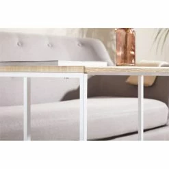 IDIMEX Beistelltisch VITORIO Rechteckig In Sonoma Eiche/weiß -Betten & Zubehör Verkäufe 13960 A6