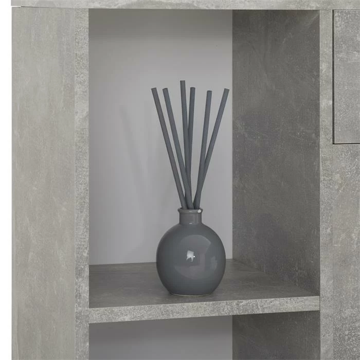 CARO-Möbel Eckschreibtisch DIEGO Mit Regal In Betonoptik 7 CARO-Möbel Eckschreibtisch DIEGO Mit Regal In Betonoptik – Bild 5