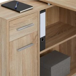 IDIMEX Eckschreibtisch ISOTTA Mit Regal In Sonoma Eiche 10 IDIMEX Eckschreibtisch ISOTTA Mit Regal In Sonoma Eiche -Betten & Zubehör Verkäufe 14711 2 N