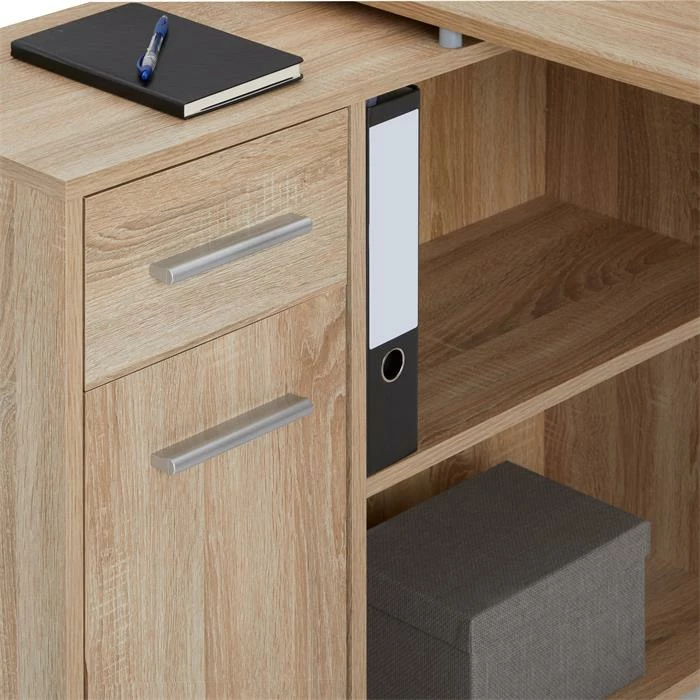 IDIMEX Eckschreibtisch ISOTTA Mit Regal In Sonoma Eiche 5 IDIMEX Eckschreibtisch ISOTTA Mit Regal In Sonoma Eiche – Bild 3