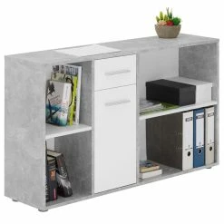 CARO-Möbel Eckschreibtisch DIEGO Mit Regal In Betonoptik/weiß -Betten & Zubehör Verkäufe 14712 4 N1