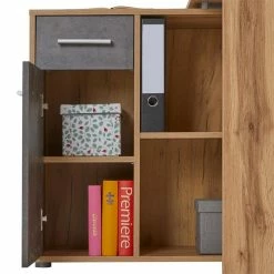 IDIMEX Eckschreibtisch ISOTTA Mit Regal In Wildeiche/Beton Dunkel 11 IDIMEX Eckschreibtisch ISOTTA Mit Regal In Wildeiche/Beton Dunkel -Betten & Zubehör Verkäufe 14715 5 N