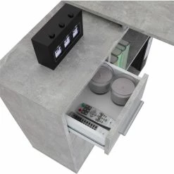 IDIMEX Eckschreibtisch ISOTTA Mit Regal In Betonoptik -Betten & Zubehör Verkäufe 14729 3 N