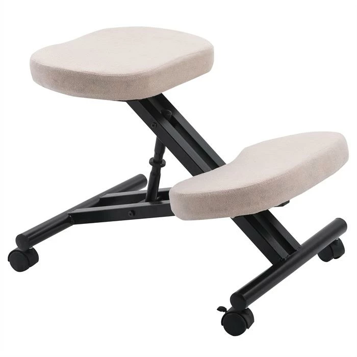 IDIMEX Kniehocker Kniestuhl ROBERT In Schwarz/beige 3 IDIMEX Kniehocker Kniestuhl ROBERT In Schwarz/beige