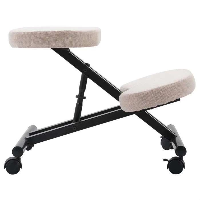 IDIMEX Kniehocker Kniestuhl ROBERT In Schwarz/beige 4 IDIMEX Kniehocker Kniestuhl ROBERT In Schwarz/beige – Bild 2