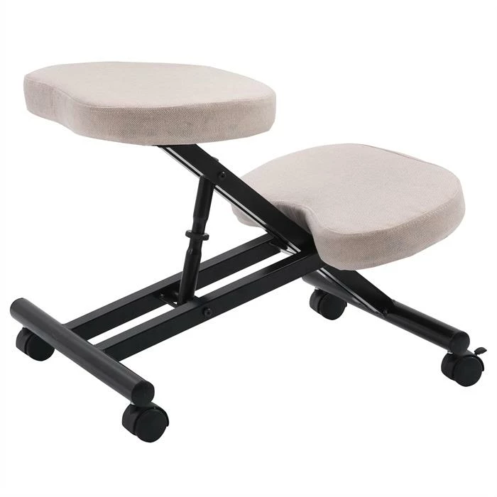 IDIMEX Kniehocker Kniestuhl ROBERT In Schwarz/beige 5 IDIMEX Kniehocker Kniestuhl ROBERT In Schwarz/beige – Bild 3