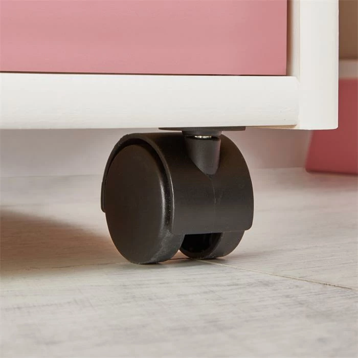 IDIMEX Rollcontainer LAGOS Mit 5 Schubladen In Weiß/rosa 7 IDIMEX Rollcontainer LAGOS Mit 5 Schubladen In Weiß/rosa – Bild 5