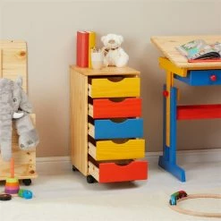 IDIMEX Rollcontainer LAGOS Mit 5 Schubladen Bunt -Betten & Zubehör Verkäufe 2121 AC2