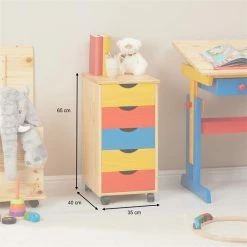 IDIMEX Rollcontainer LAGOS Mit 5 Schubladen Bunt -Betten & Zubehör Verkäufe 2121 AC8