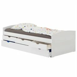 IDIMEX Bett Mit Stauraum JESSY 90x200 Cm, Mit Ausziehbett In Weiß -Betten & Zubehör Verkäufe 5052 2