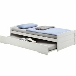 IDIMEX Ausziehbett LORENA 90x200 Cm, Kiefer In Weiß