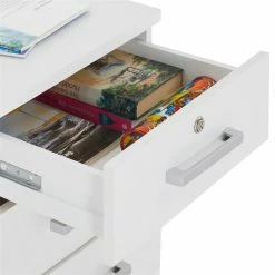 CARO-Möbel Rollcontainer VANCOUVER In Weiß Mit 3 Schubladen -Betten & Zubehör Verkäufe 51123 4