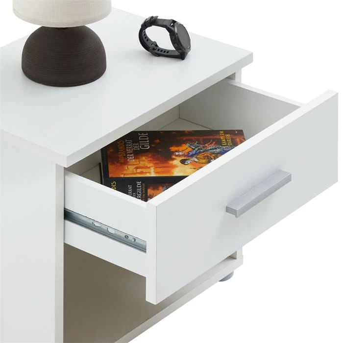 CARO-Möbel Nachttisch MARY Im 2er Set In Weiß 6 CARO-Möbel Nachttisch MARY Im 2er Set In Weiß – Bild 4