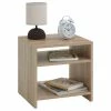 CARO-Möbel Beistelltisch ALMERIA Sonoma Eiche Mit 2 Fächern -Betten & Zubehör Verkäufe 51151 0
