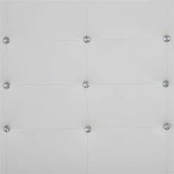 CARO-Möbel Polsterbett NEWCASTELE 120x200 Cm, Kunstleder Weiß -Betten & Zubehör Verkäufe 51200 3