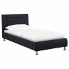 CARO-Möbel Polsterbett CANNES 90x200 Cm, Stoff In Schwarz -Betten & Zubehör Verkäufe 51266 0