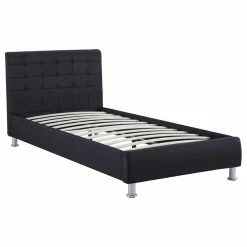 CARO-Möbel Polsterbett CANNES 90x200 Cm, Stoff In Schwarz -Betten & Zubehör Verkäufe 51266 3