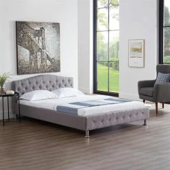 CARO-Möbel Polsterbett BIARRITZ 140 X 200 Cm, In Grau -Betten & Zubehör Verkäufe 51280 1