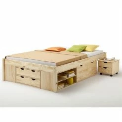 IDIMEX Bett Mit Stauraum SABRINA 140x200 Cm, Kiefer Massiv In Natur -Betten & Zubehör Verkäufe 5300 1