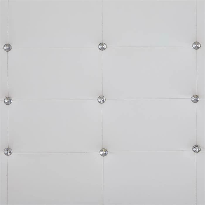CARO-Möbel Polsterbett GLASGOW 90x200 Cm, Kunstleder In Weiß 6 CARO-Möbel Polsterbett GLASGOW 90x200 Cm, Kunstleder In Weiß – Bild 4