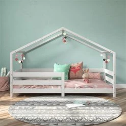 IDIMEX Hausbett RENA In 90 X 200 Cm Mit Rausfallschutz In Weiß 9 IDIMEX Hausbett RENA In 90 X 200 Cm Mit Rausfallschutz In Weiß -Betten & Zubehör Verkäufe 71321 AC1