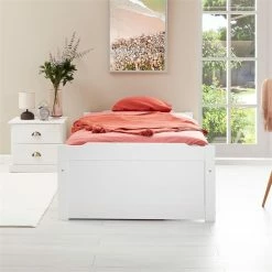 IDIMEX Bett Mit Stauraum MIA 90x190 Cm, Kiefer Weiß -Betten & Zubehör Verkäufe 7143 AC1