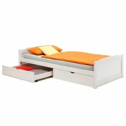 IDIMEX Bett Mit Stauraum FRITZ 90x200 Cm, In Weiß