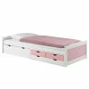 IDIMEX Bett Mit Stauraum ANDREA 90 X200 Cm Aus Kiefer In Weiss/rosa -Betten & Zubehör Verkäufe 7173 0 N1