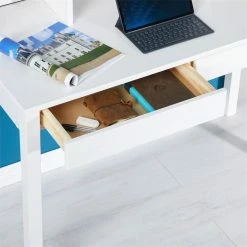 IDIMEX Sekretär LENNOX Mit 3 Nischen Und 2 Schubladen In Weiß -Betten & Zubehör Verkäufe 7200 AC4