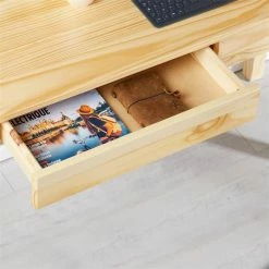 IDIMEX Sekretär LENNOX Mit 3 Nischen Und 2 Schubladen In Natur -Betten & Zubehör Verkäufe 7201 AC4