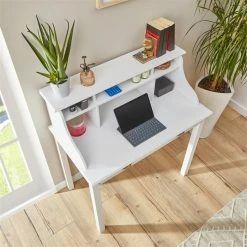 IDIMEX Sekretär MARLENE Mit 2 Schubladen Und 6 Fächer In Weiß -Betten & Zubehör Verkäufe 7203 AC3