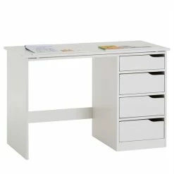 IDIMEX Kinderschreibtisch EMMA Aus Kiefer Massiv In Weiß, Neigungsverstellbar -Betten & Zubehör Verkäufe 7219 1